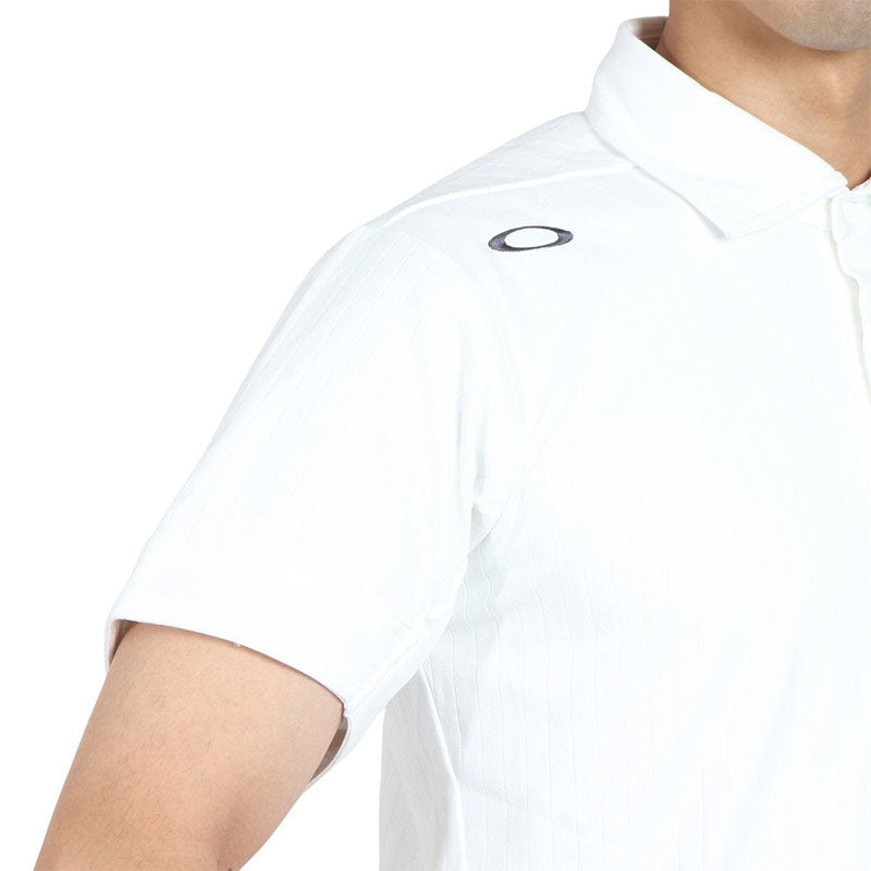 OAKLEY Japan Skull Sleek Stripe Men's Polo (White)