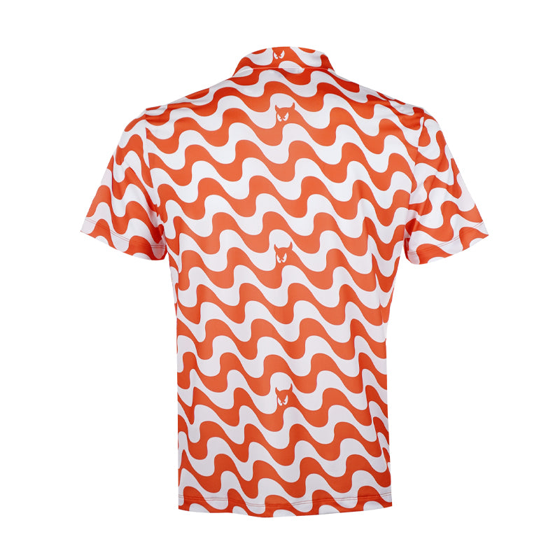 WAAC x Iron Heads Wave Waacky Men's Polo (Orange)