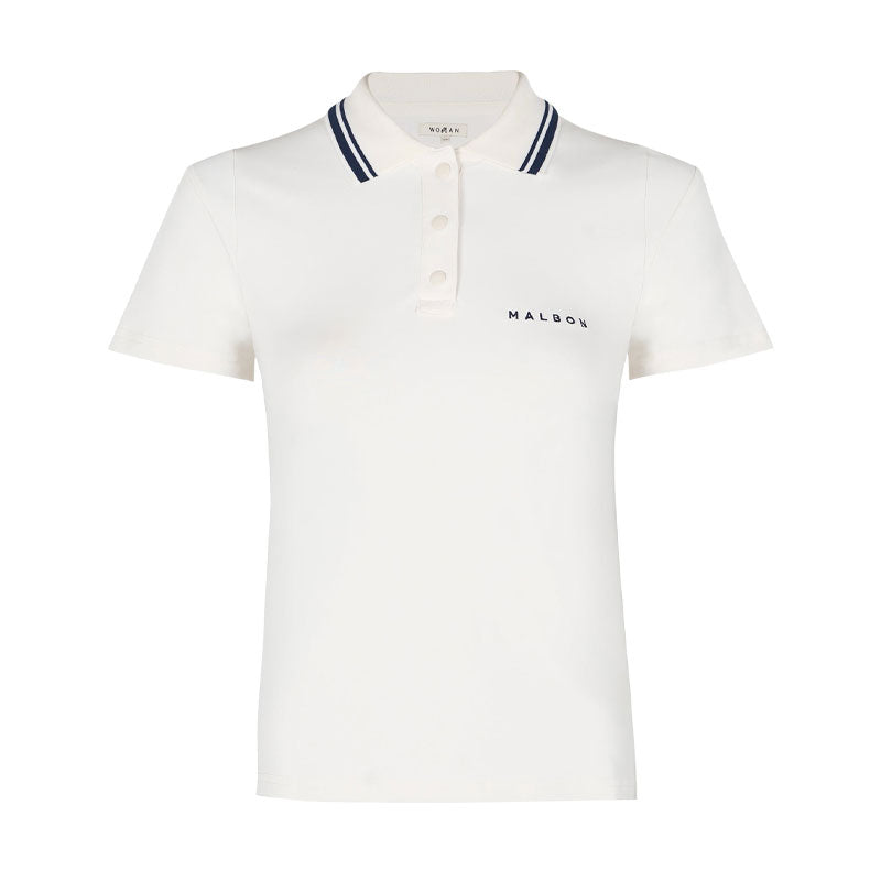 MALBON GOLF Andrea Women's Polo (White)