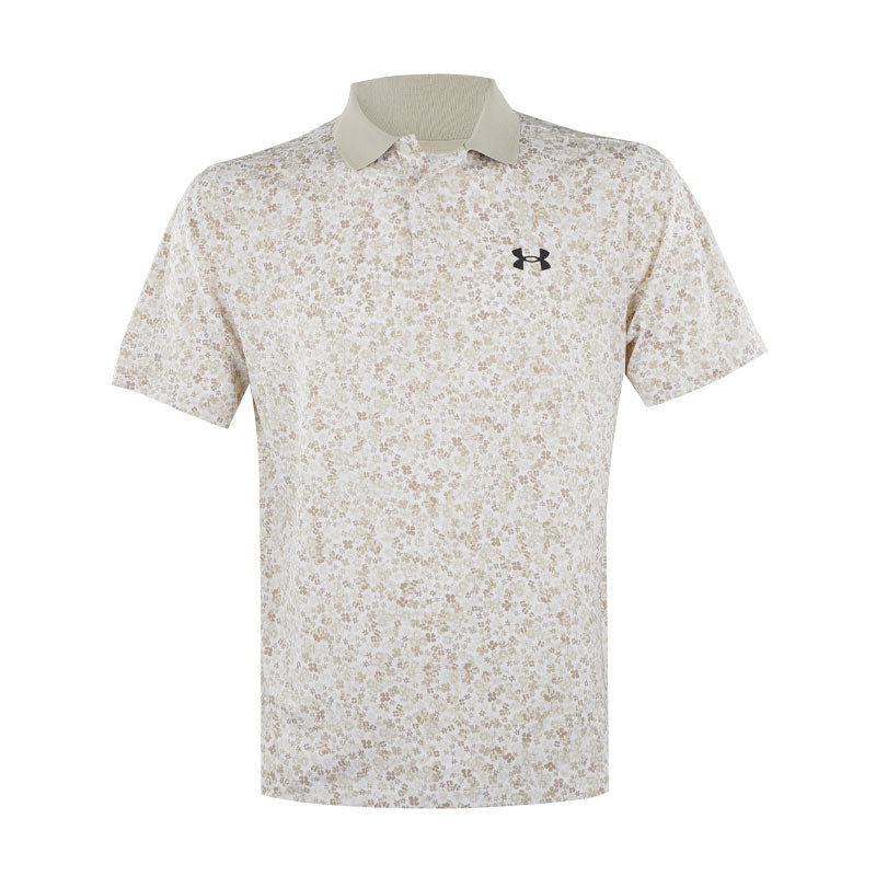 UNDER ARMOUR Matchplay Printed Men's Polo (White/Khaki)
