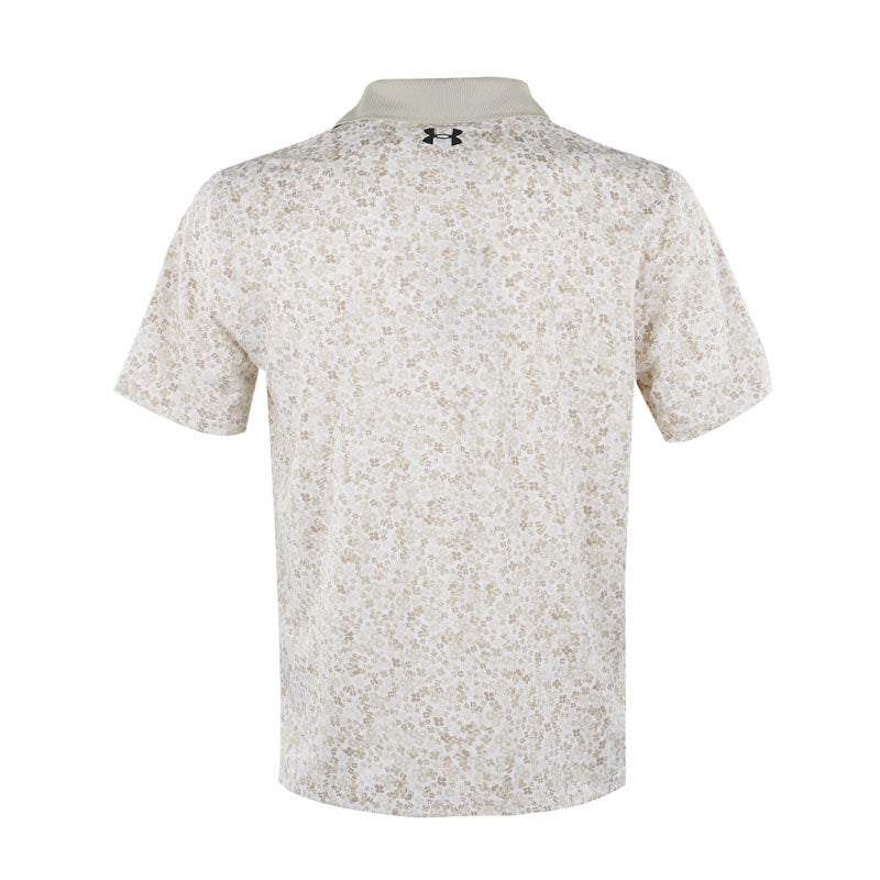 UNDER ARMOUR Matchplay Printed Men's Polo (White/Khaki)