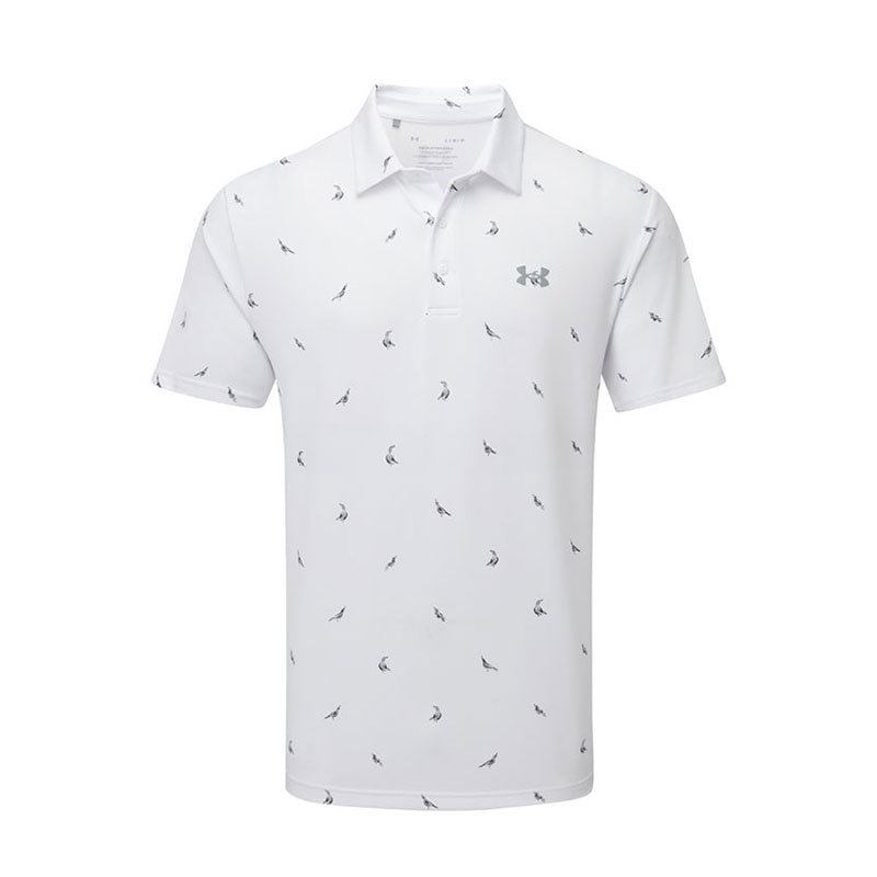 UNDER ARMOUR Playoff 3.0 Stripe Men's Polo (White/Steel)