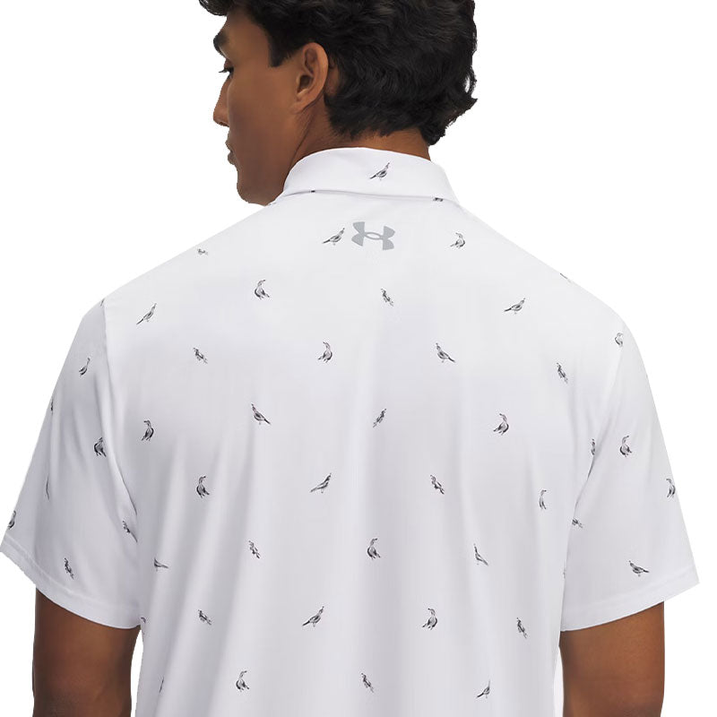 UNDER ARMOUR Playoff 3.0 Stripe Men's Polo (White/Steel)