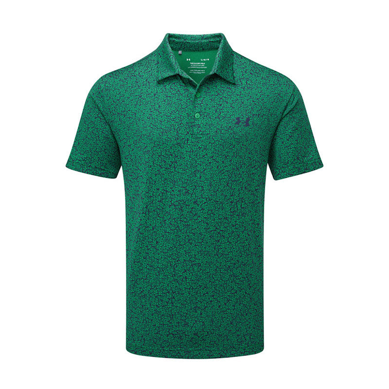 UNDER ARMOUR Playoff 3.0 Stripe Men's Polo (Green/Navy)