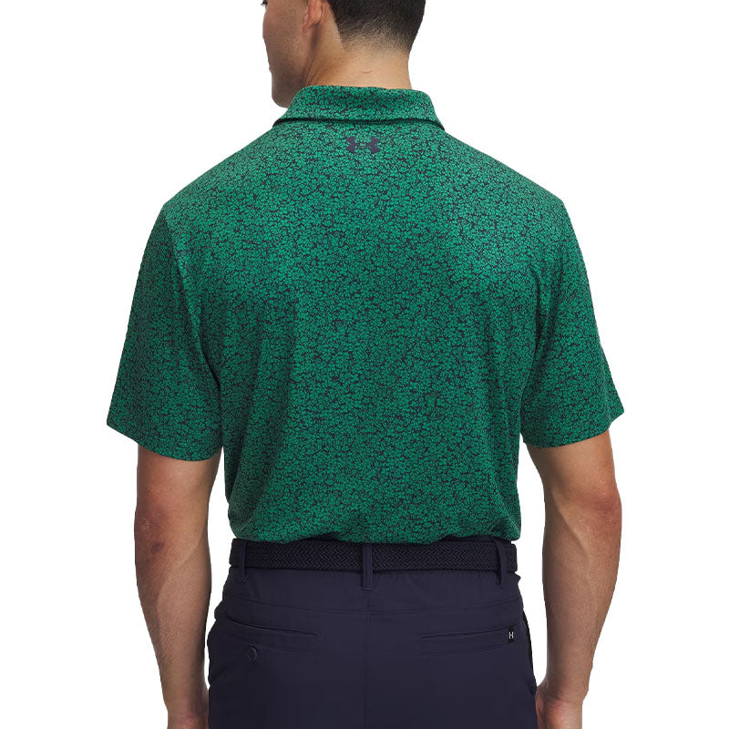 UNDER ARMOUR Playoff 3.0 Stripe Men's Polo (Green/Navy)