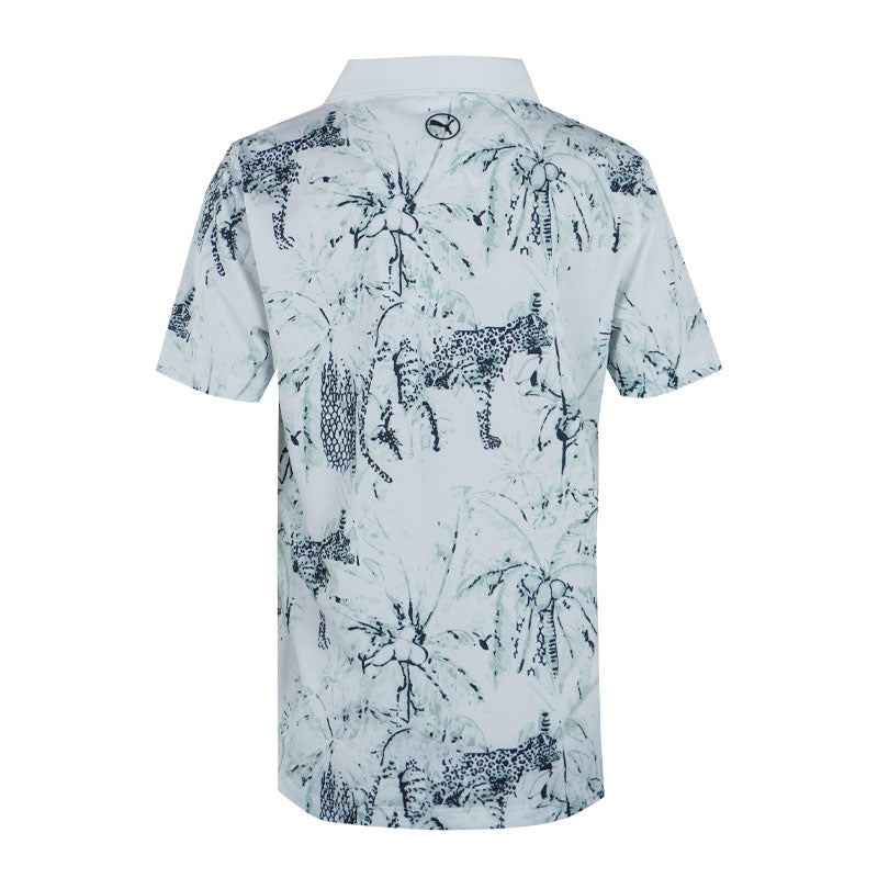 PUMA MATTR Safari Boy's Polo (White/Mint)