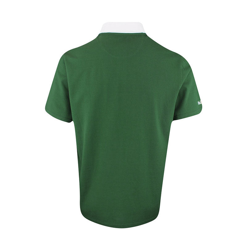 MALBON GOLF Fishing Buckets Men's Pique Polo (Forest)