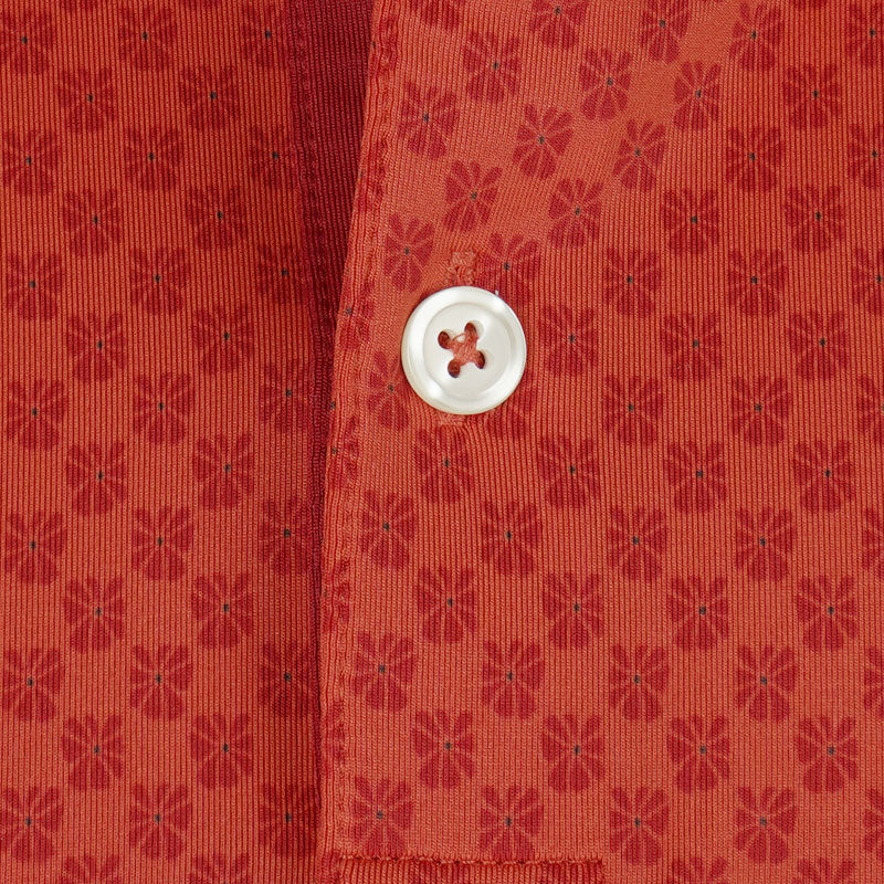 PUMA MATTR Micro Florals Boy's Polo (Red Fire)
