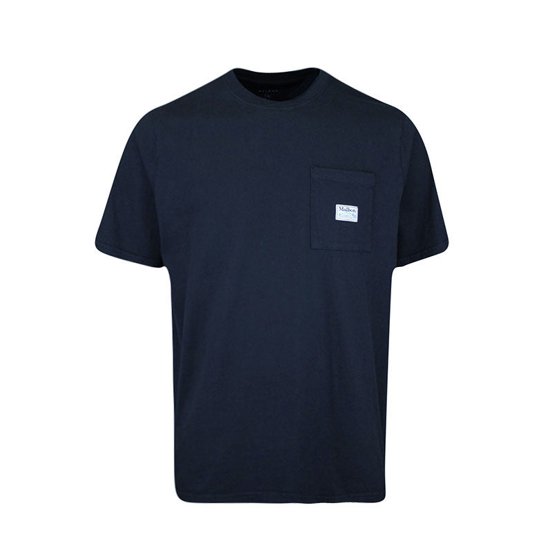 MALBON GOLF Fishing Buckets Pocket Men's T-Shirt (Navy)