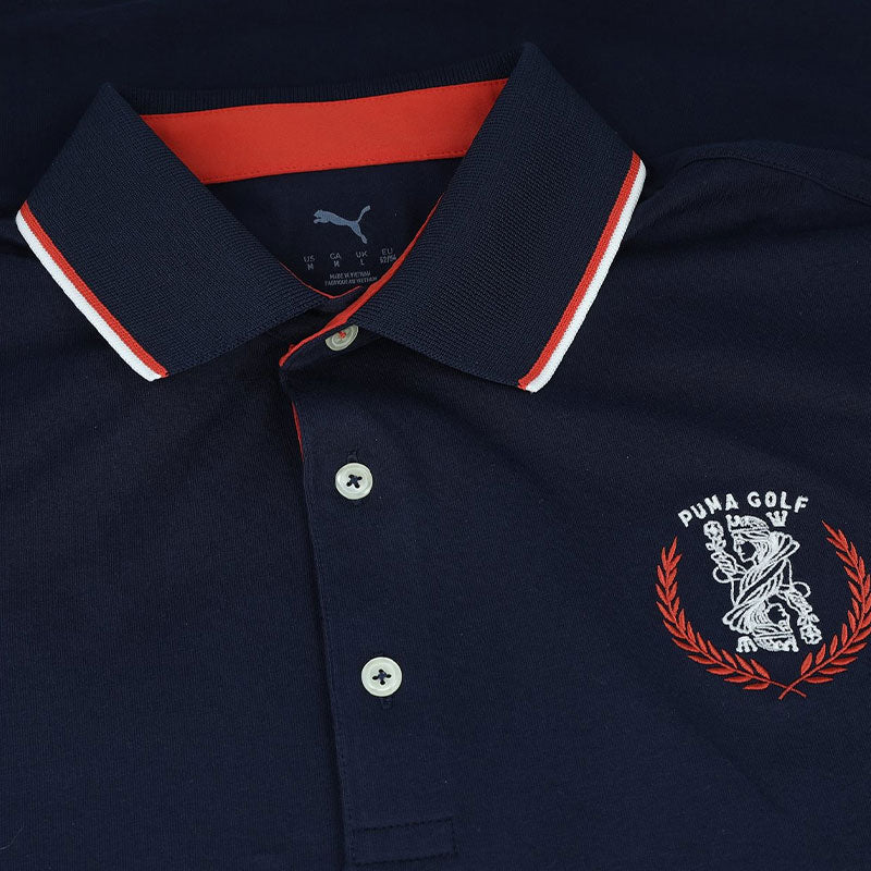 PUMA Modalon Queen City Men's Polo (Deep Navy/White)