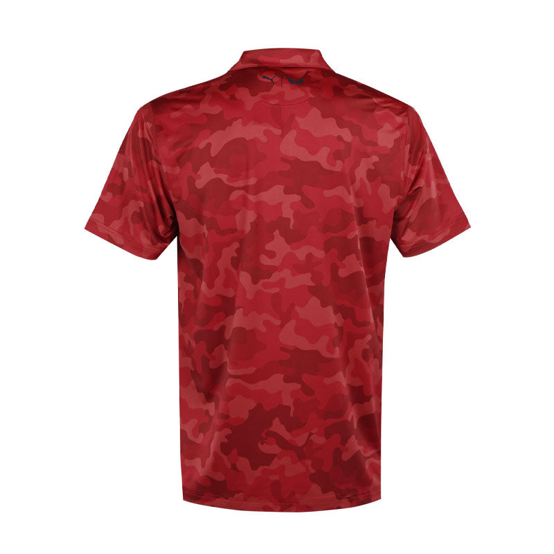 PUMA x Volition Camo Men's Polo (Strong Red)