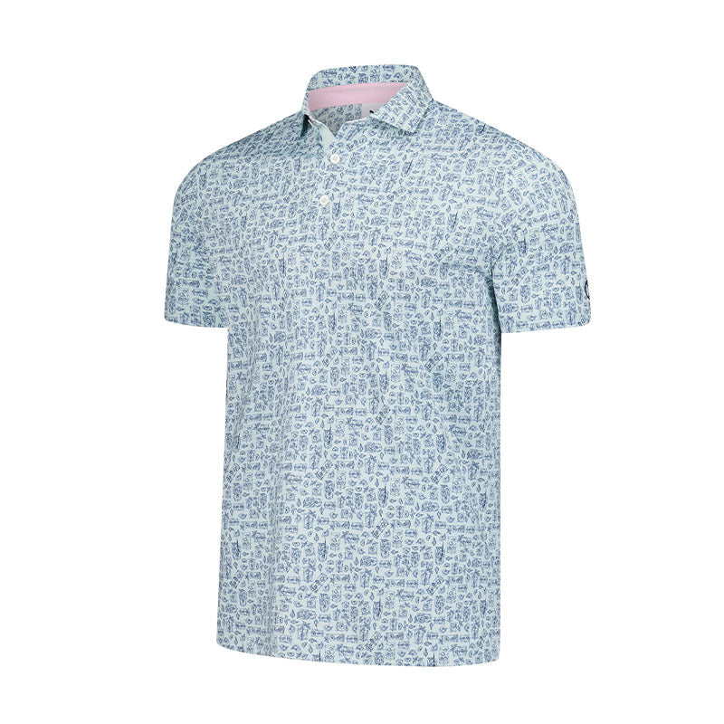 PUMA x Arnold Palmer Sketch Men's Polo (Peaceful Blue)