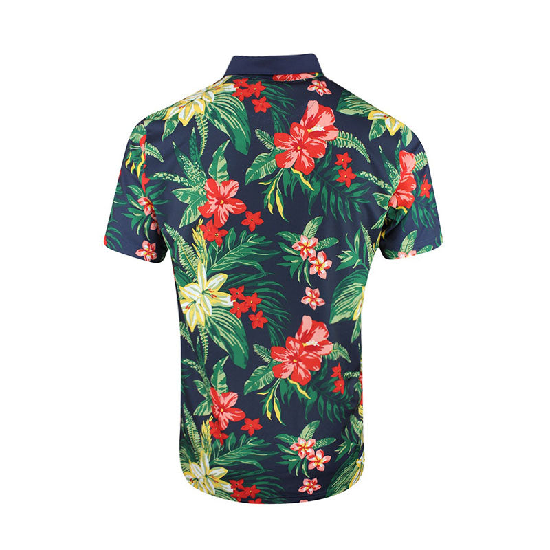 PUMA x PTC Floral Men's Polo (Deep Navy)