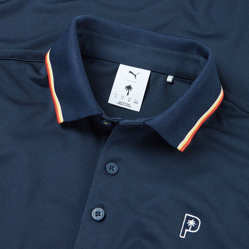 PUMA x PTC Tipped Men's Polo (Deep Navy)
