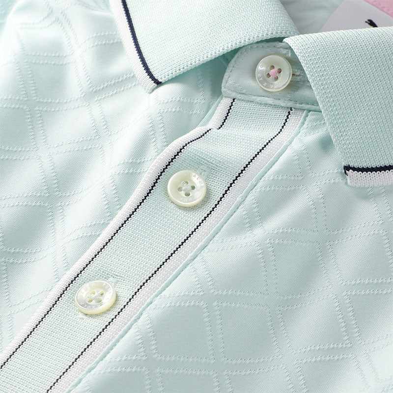 PUMA x Arnold Palmer Tipped Jaquard Men's Polo (Peaceful Blue)