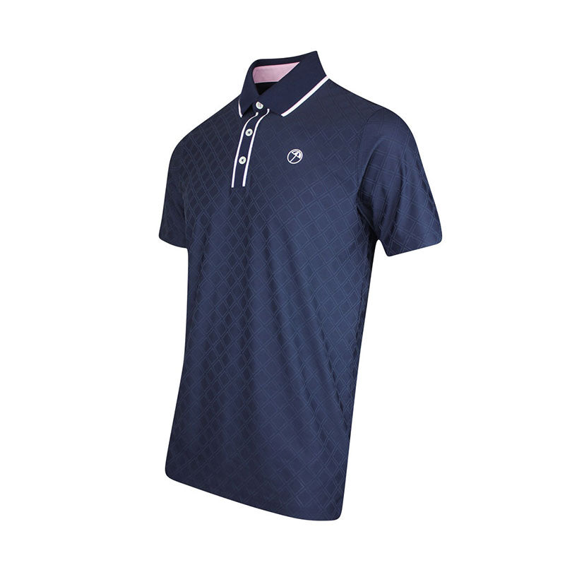 PUMA x Arnold Palmer Tipped Jaquard Men's Polo (Deep Navy)