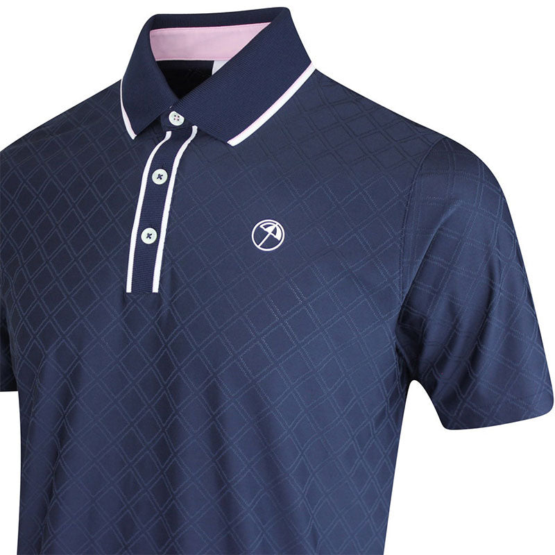 PUMA x Arnold Palmer Tipped Jaquard Men's Polo (Deep Navy)