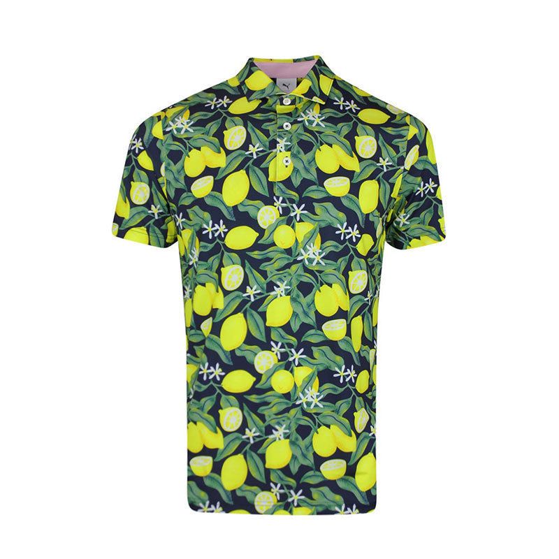 PUMA x Arnold Palmer Lemon Branch Men's Polo (Deep Navy)