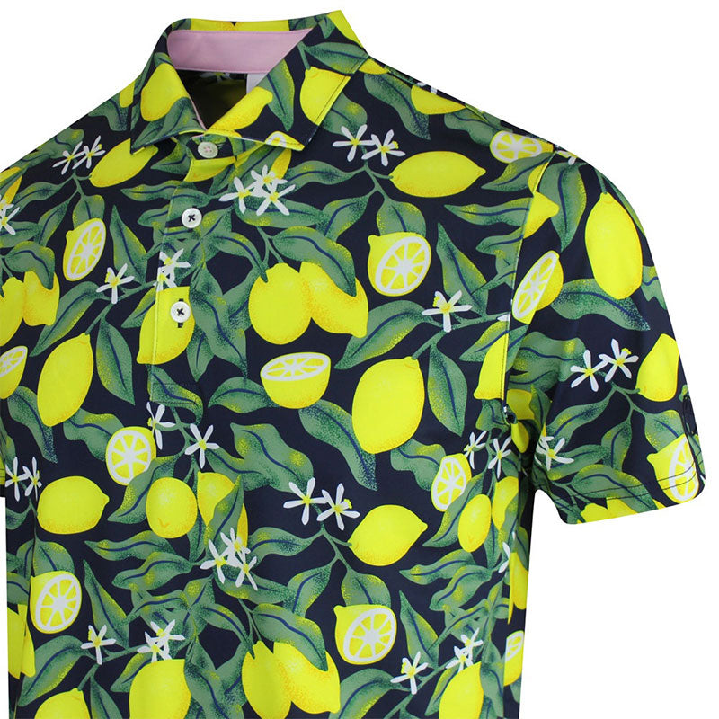PUMA x Arnold Palmer Lemon Branch Men's Polo (Deep Navy)