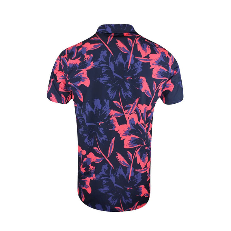 PUMA MATTR Broken Flower Men's Polo (Navy/Peach)