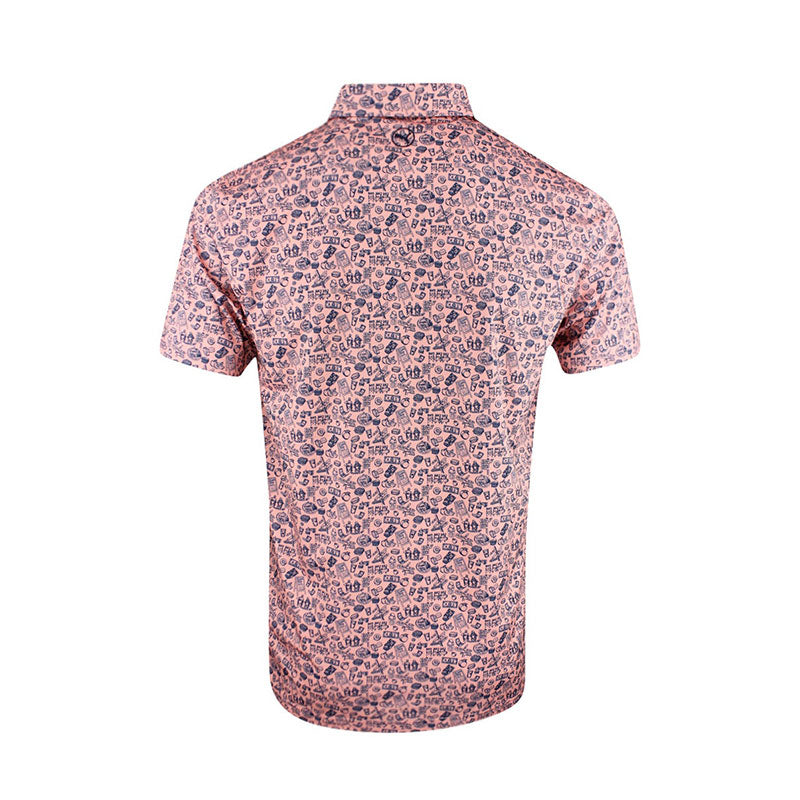 PUMA MATTR Peach Stand Men's Polo (Pink Fruit)