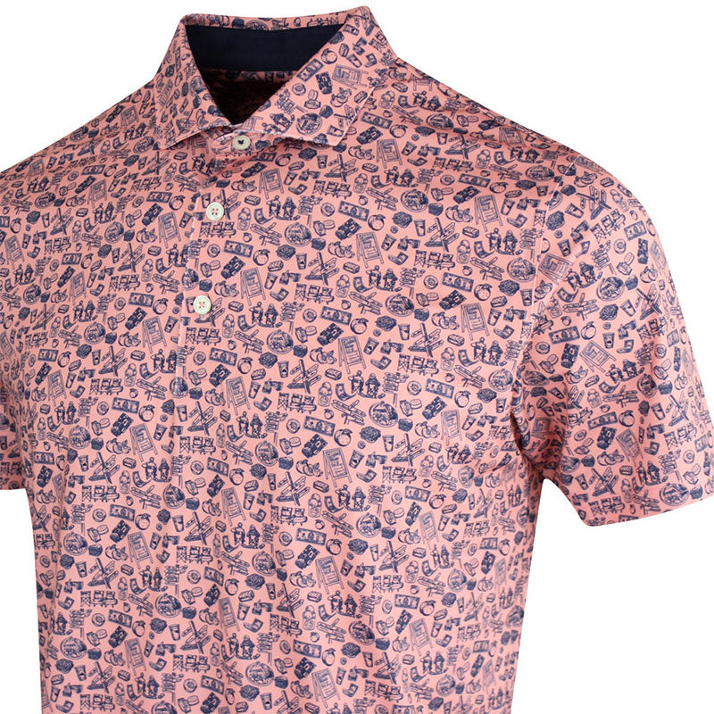 PUMA MATTR Peach Stand Men's Polo (Pink Fruit)