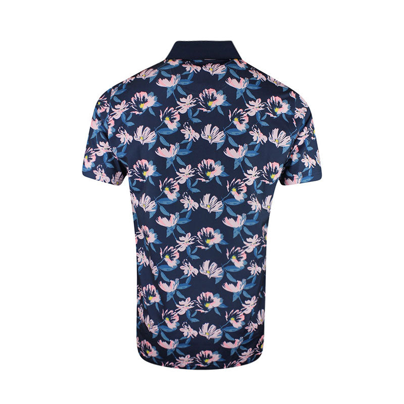 PUMA x Arnold Palmer Spring Florals Men's Polo (Navy/Pink)