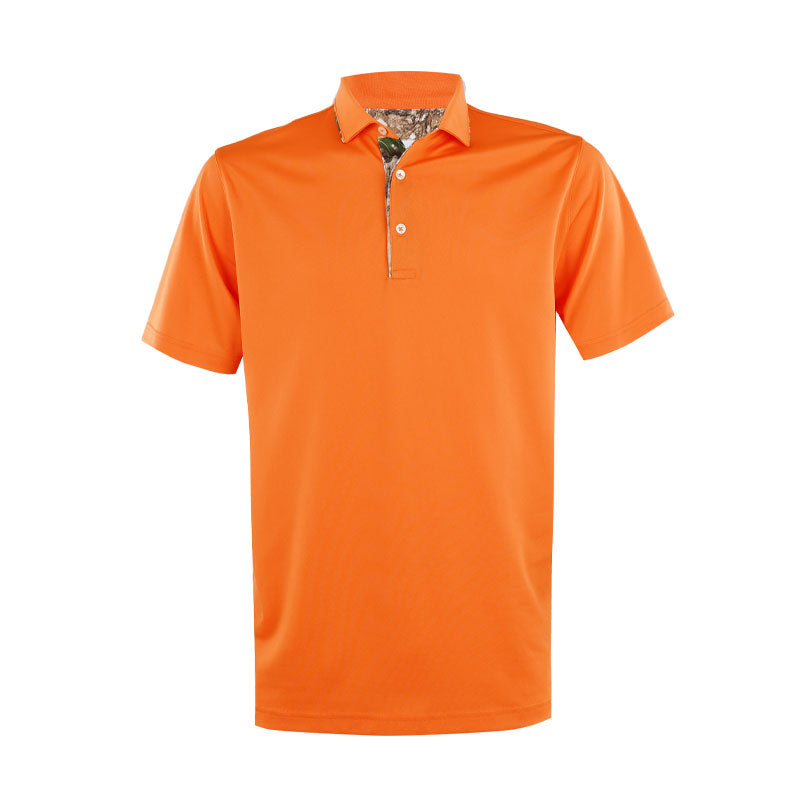 PUMA x Realtree Tipped Men's Polo (Rickie Orange)