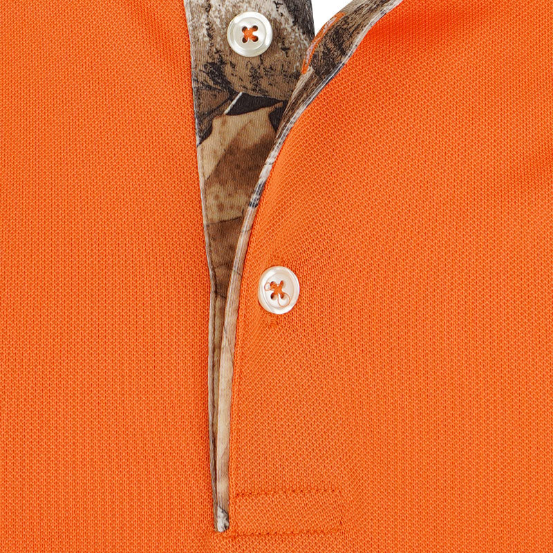 PUMA x Realtree Tipped Men's Polo (Rickie Orange)