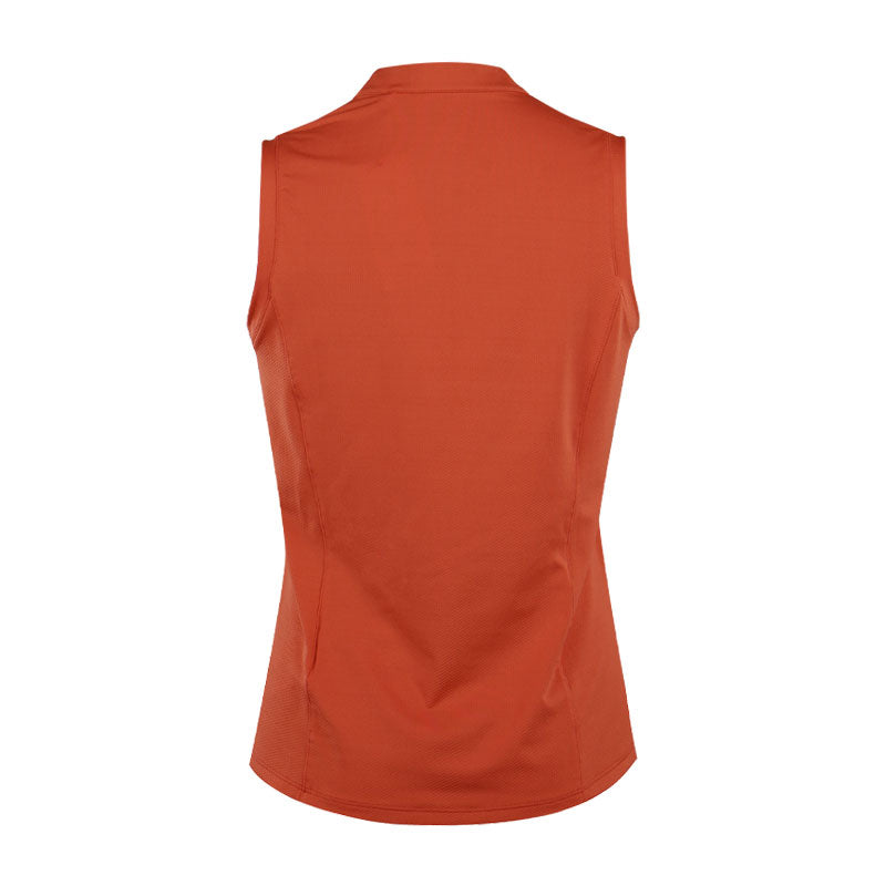 PUMA Aerlon Women's Mock Sleeveless Polo (Red Fire)