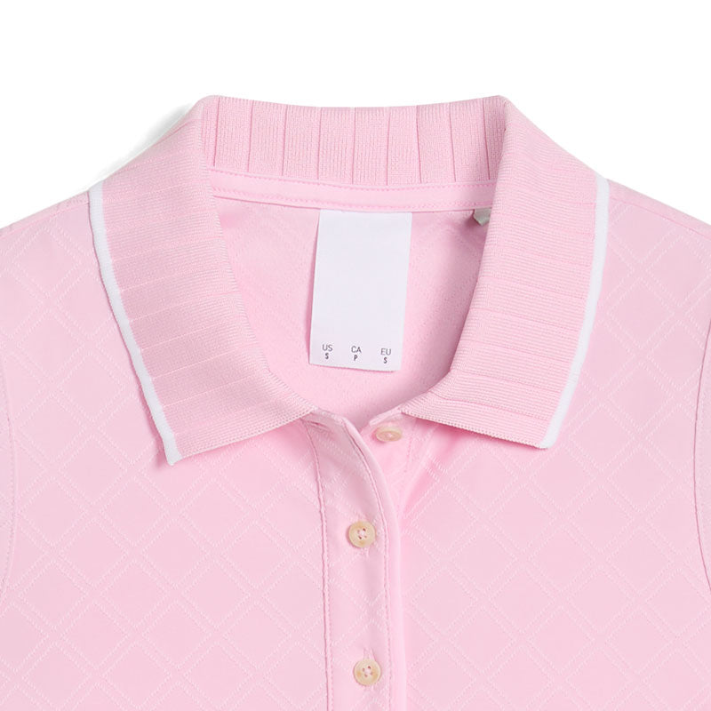 PUMA x Arnold Palmer Jacquard Women's Sleeveless Polo (Pale Pink)