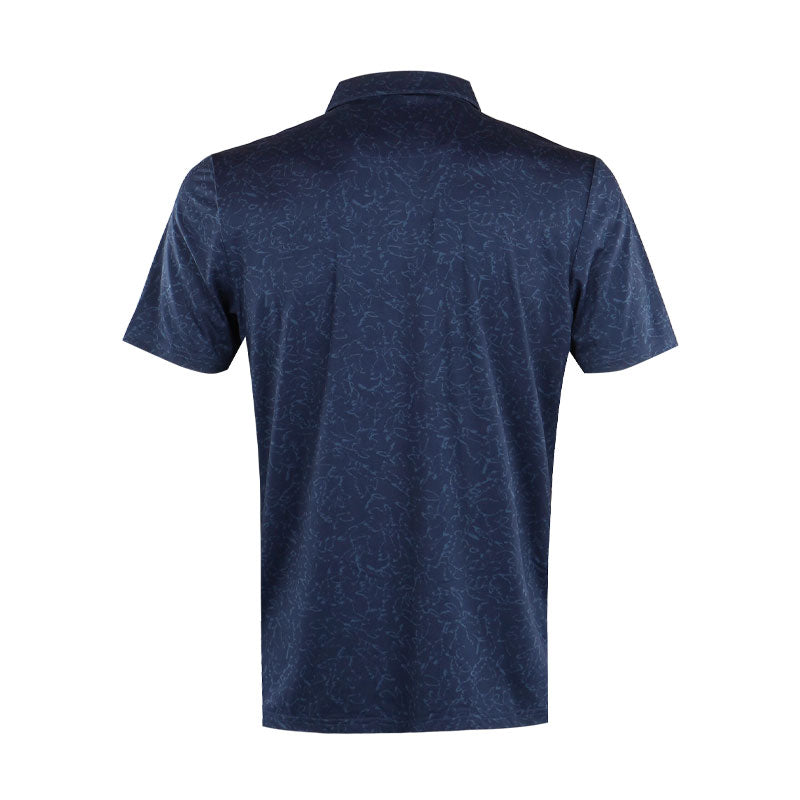 CALVIN KLEIN Abstract Watercolour Printed Men's Polo (Navy)