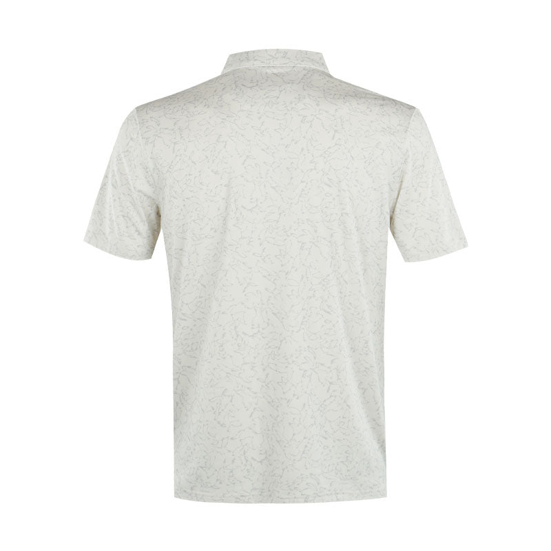 CALVIN KLEIN Abstract Watercolour Printed Men's Polo (Turtledove)