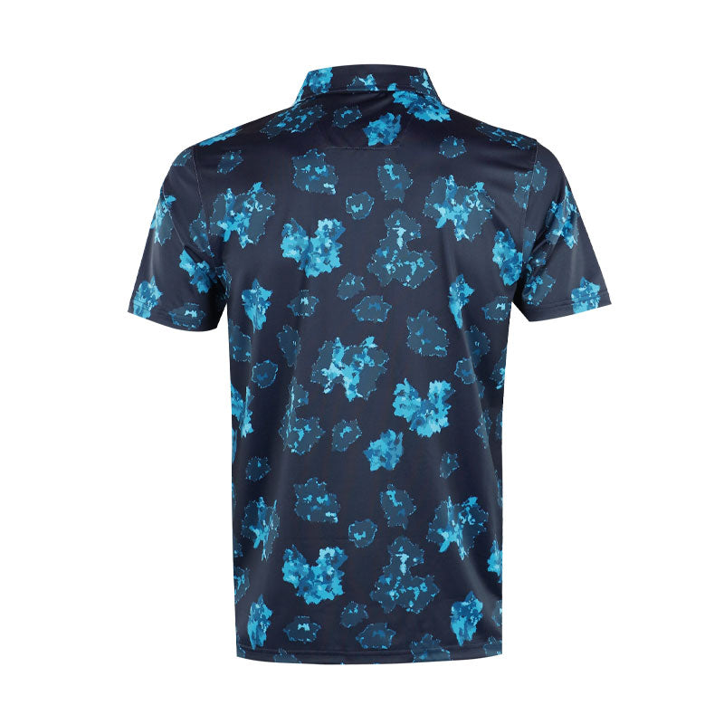 CALVIN KLEIN Cyber Floral Printed Men's Polo (Navy)