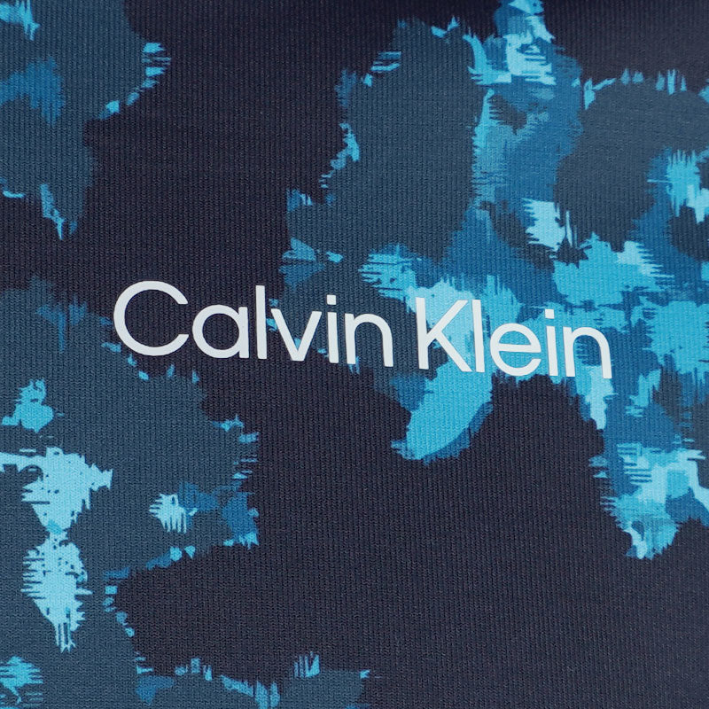 CALVIN KLEIN Cyber Floral Printed Men's Polo (Navy)