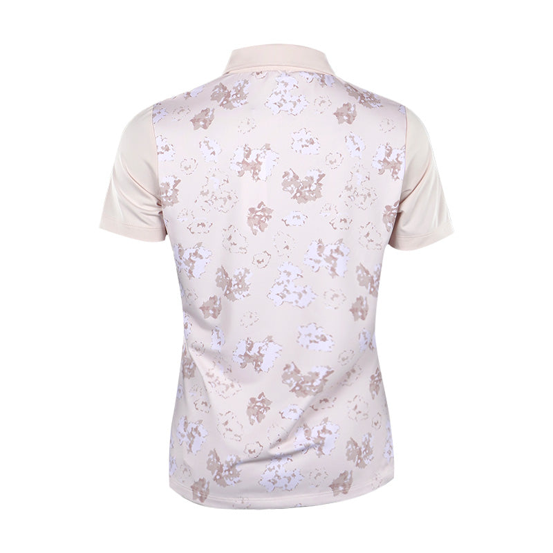 CALVIN KLEIN Harmony Printed Women's Polo (Shell Pink)
