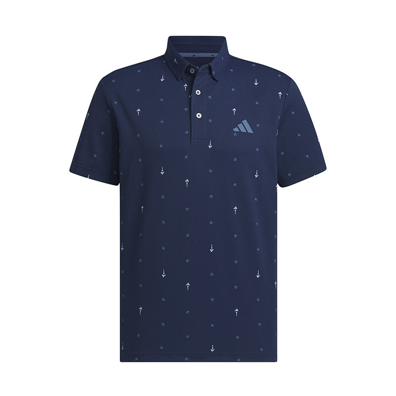 ADIDAS Playgreen Manogram Men's Polo (Navy)