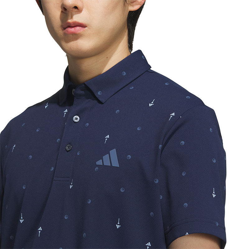 ADIDAS Playgreen Manogram Men's Polo (Navy)