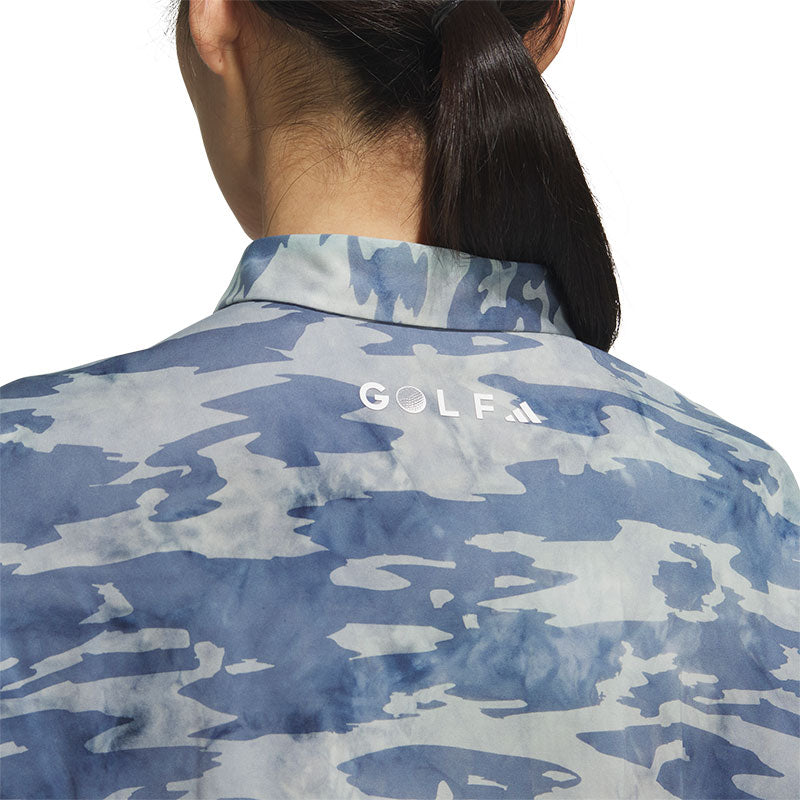 ADIDAS Allover Print Women's Polo (Blue/Navy)