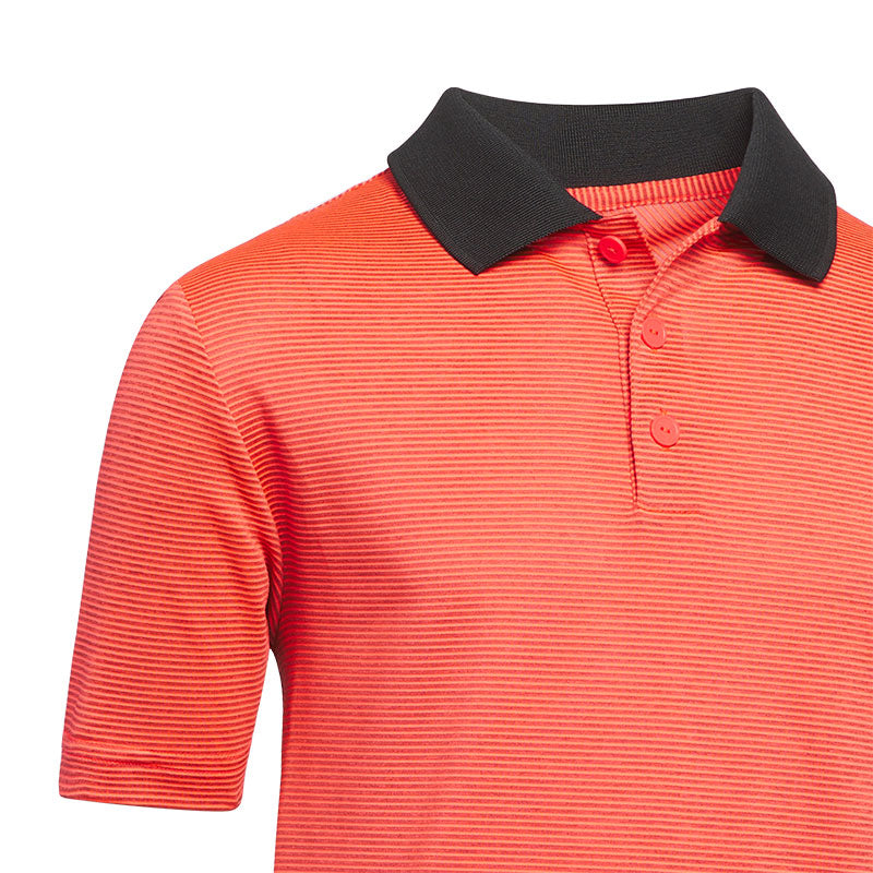 ADIDAS Ottoman Striped Boy's Polo (Red)