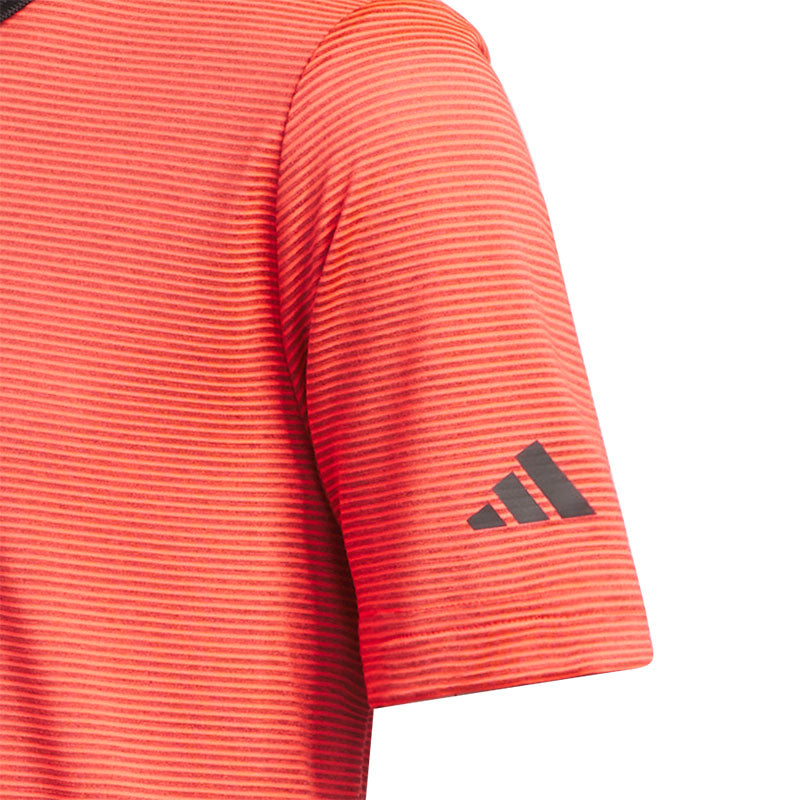 ADIDAS Ottoman Striped Boy's Polo (Red)