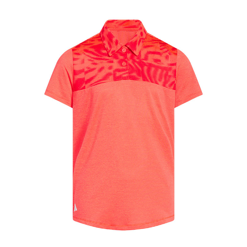 ADIDAS Ottoman Printed Girl's Polo (Ruby)