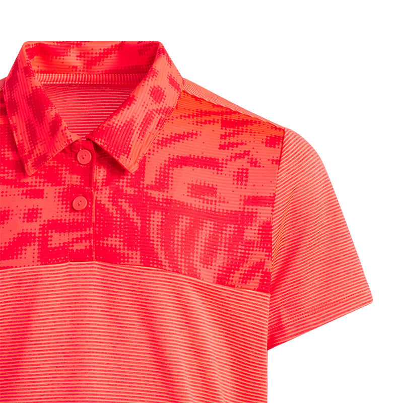 ADIDAS Ottoman Printed Girl's Polo (Ruby)