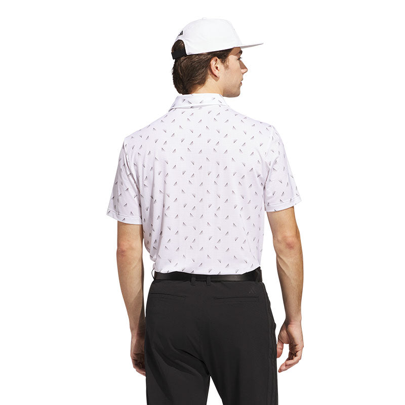 ADIDAS Ultimate365 Printed Mesh Men's Polo (White)