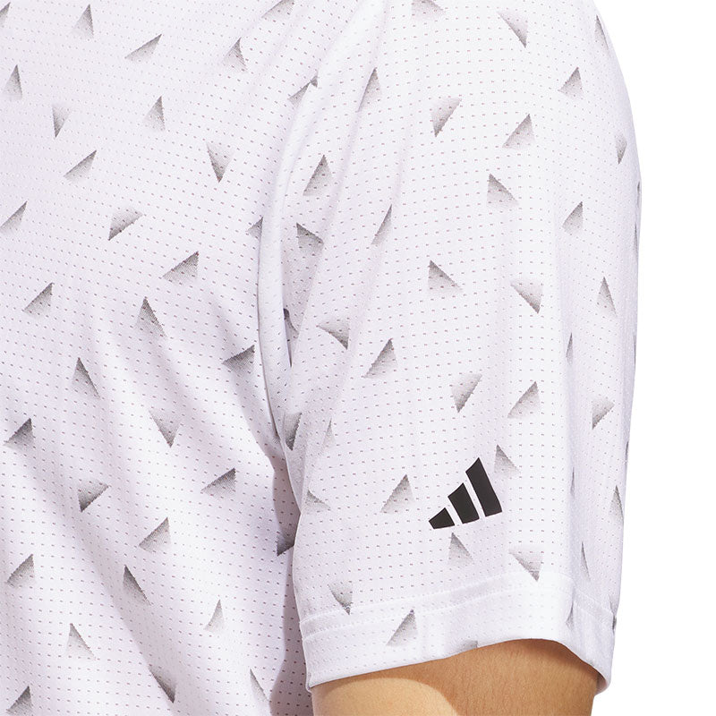 ADIDAS Ultimate365 Printed Mesh Men's Polo (White)