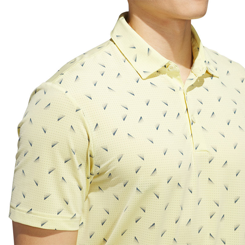 ADIDAS Ultimate365 Printed Mesh Men's Polo (Yellow)