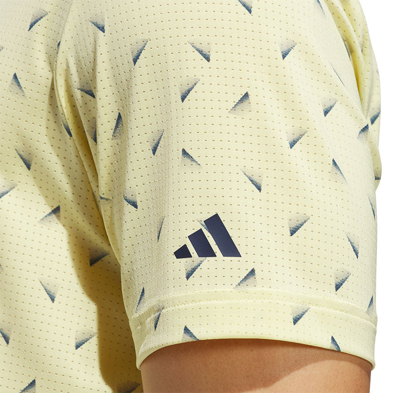 ADIDAS Ultimate365 Printed Mesh Men's Polo (Yellow)