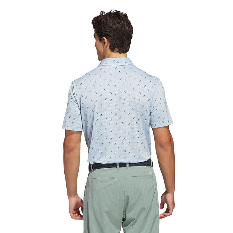 ADIDAS Ultimate365 Printed Mesh Men's Polo (Blue)