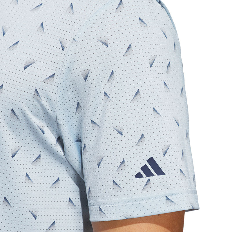 ADIDAS Ultimate365 Printed Mesh Men's Polo (Blue)