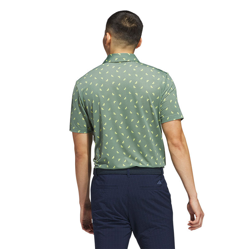ADIDAS Ultimate365 Printed Mesh Men's Polo (Silver)